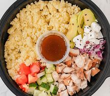 Боул с лососем