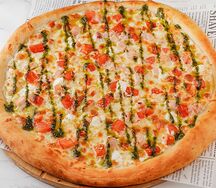 Пицца с копчёным цыплёнком