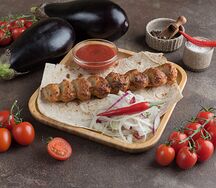 Люля-Кебаб с баклажаном в лаваше