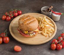 Бургер со свининой