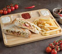 Клаб-сэндвич со свининой