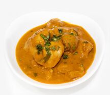 Дели Карри из курицы с картофелем, с гарниром или хлебом