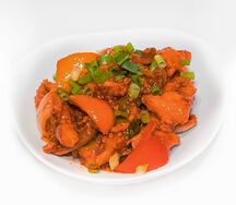 Чили из курицы с гарниром