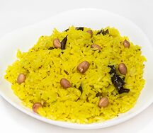 Лимонный рис с арахисом