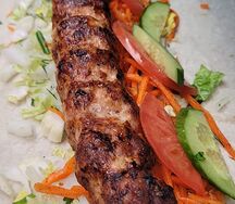 Люля в лаваше с овощами