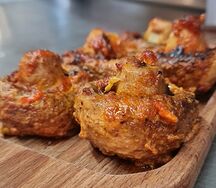 Грибы на мангале