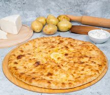 Пирог с картофелем, луком и укропом