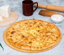 Пирог с сыром и грибами