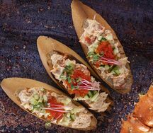 Тапас с камчатским крабом