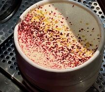 Раф фисташка-малина