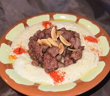 Хумус с телятиной