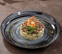 Салат Оливье с языком