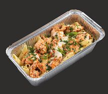 Паста с курицей в сливочном соусе