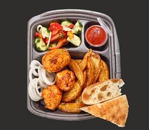 Комбо от Рубика с куриным филе и картофелем по-деревенски