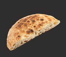 Половинка лепешки на мангале