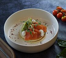 Панкейки с форелью