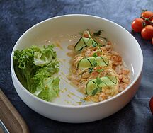 Скрембл с креветкой