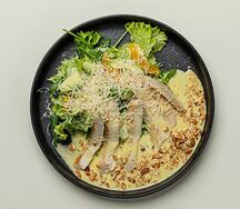 С курицей в сливочно-апельсиновом соусе