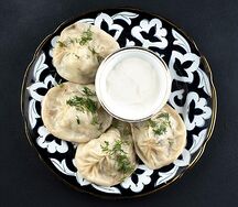 Манты на пару (говядина)