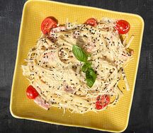 Сливочная паста с лососем