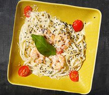 Сливочная паста с креветками