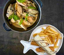 Мидии в соусе Том ям