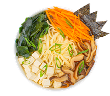 Рамэн вегетарианский с маринованным бамбуком и грибами шиитаке