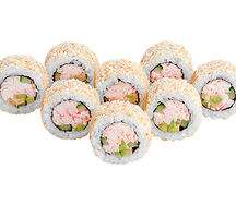 Ролл Калифорния в кунжуте