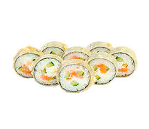 Темпура с лососем запеченный ролл