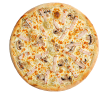 Пикантный цыпленок сулугуни на тонком тесте 30 см