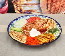 Шаурма на тарелке