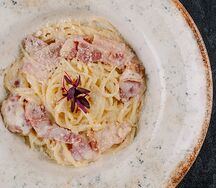 Паста Карбонара с беконом