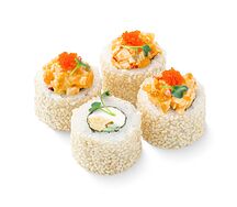 Запеченный ролл Тартар кальмар спайси