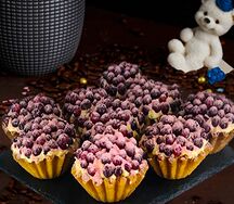 Песочные корзиночки с ягодами