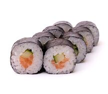 Лосось и огурец