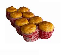 Калифорния с крабом запеченная