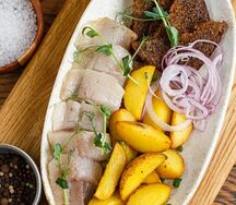 Сельдь с запеченным картофелем