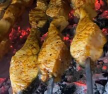 Семга на мангале