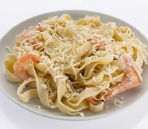 Паста Сливочная с Креветками