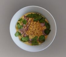 Сырный крем-суп с беконом