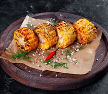 Кукуруза гриль с морской солью