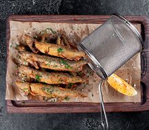 Хрустящая жареная мойва