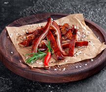 Фирменные свиные уши острые копченые из собственной коптильни