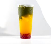 Матча-бамбл с тапиокой 