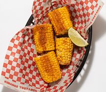 Кукуруза гриль с соусом