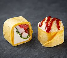 Запеченная тортилья с курицей