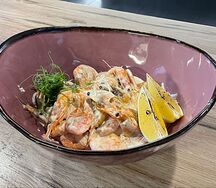 Креветки в сливочном соусе 