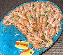 Креветки в соево-чесночном соусе 