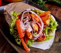 Жажда гирос со свининой