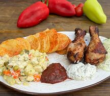 Сет №8 с шашлыком из куриной голени